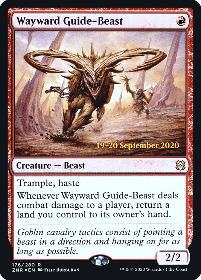 Wayward Guide-Beast  [Zendikar Rising Prerelease Promos]