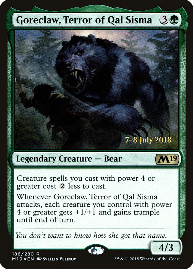 Goreclaw, Terror of Qal Sisma [Core Set 2019 Promos]