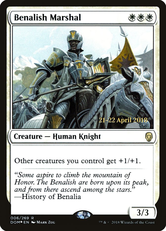 Benalish Marshal [Dominaria Promos]