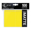 Ultra PRO Eclipse Matte Standard Sleeves - Lemon Yellow (100)