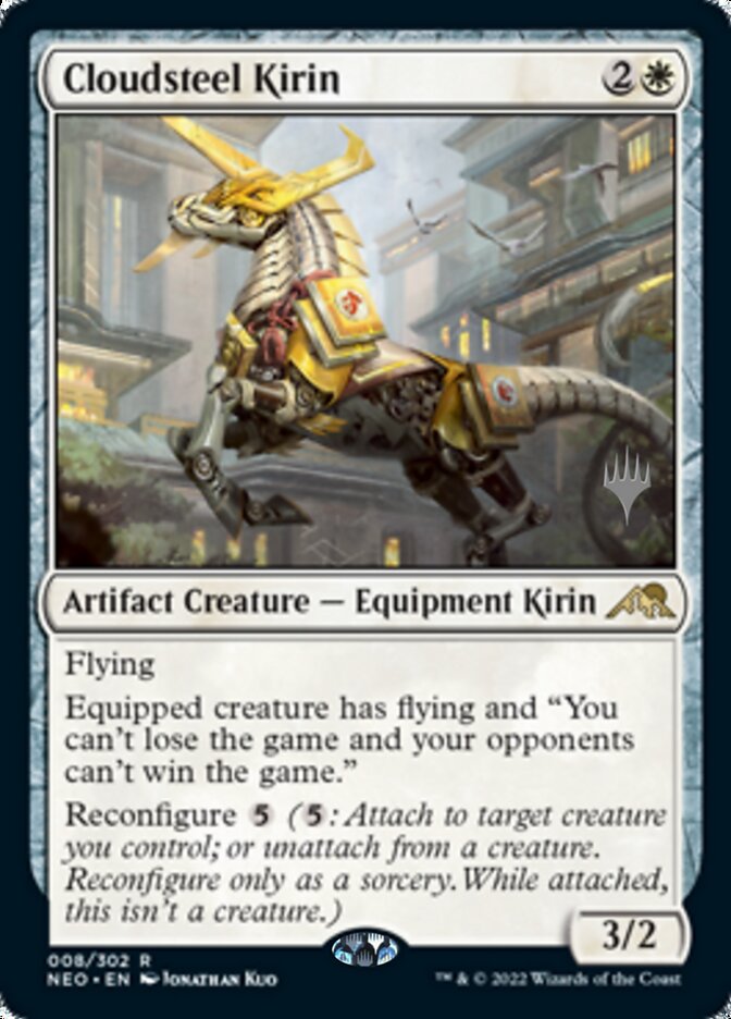 Cloudsteel Kirin (Promo Pack) [Kamigawa: Neon Dynasty Promos]