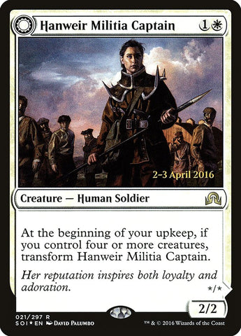 Hanweir Militia Captain // Westvale Cult Leader [Shadows over Innistrad Promos]