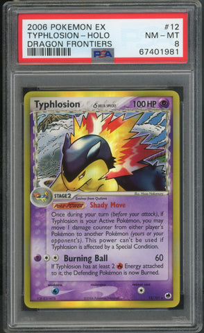 Typhlosion #12 PSA 8 [Dragon Frontiers]