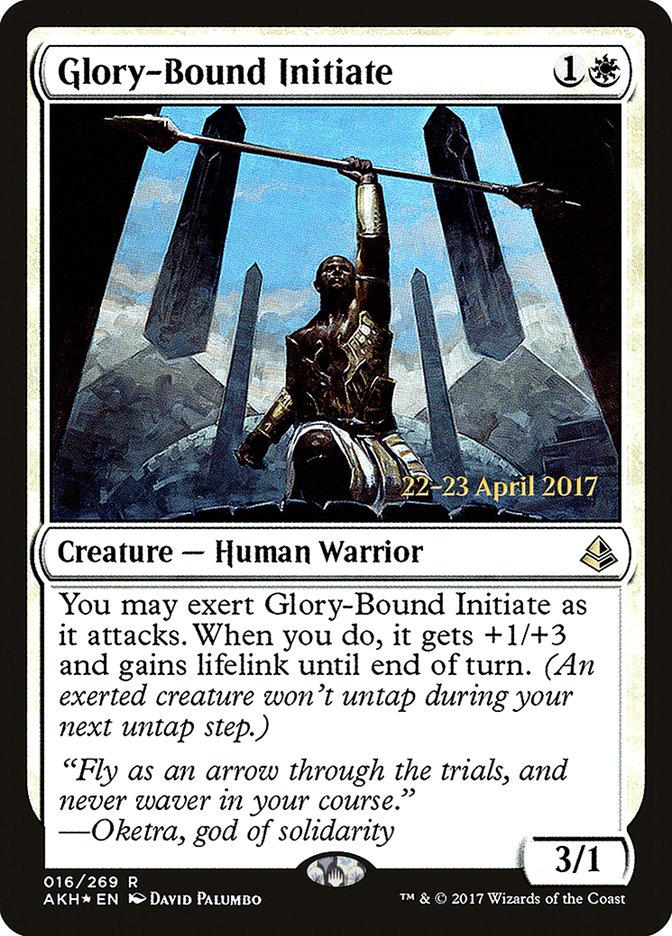 Glory-Bound Initiate (Prerelease Promo) [Amonkhet Prerelease Promos]