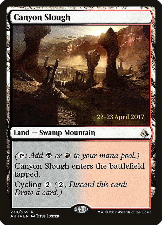 Canyon Slough (Prerelease Promo) [Amonkhet Prerelease Promos]