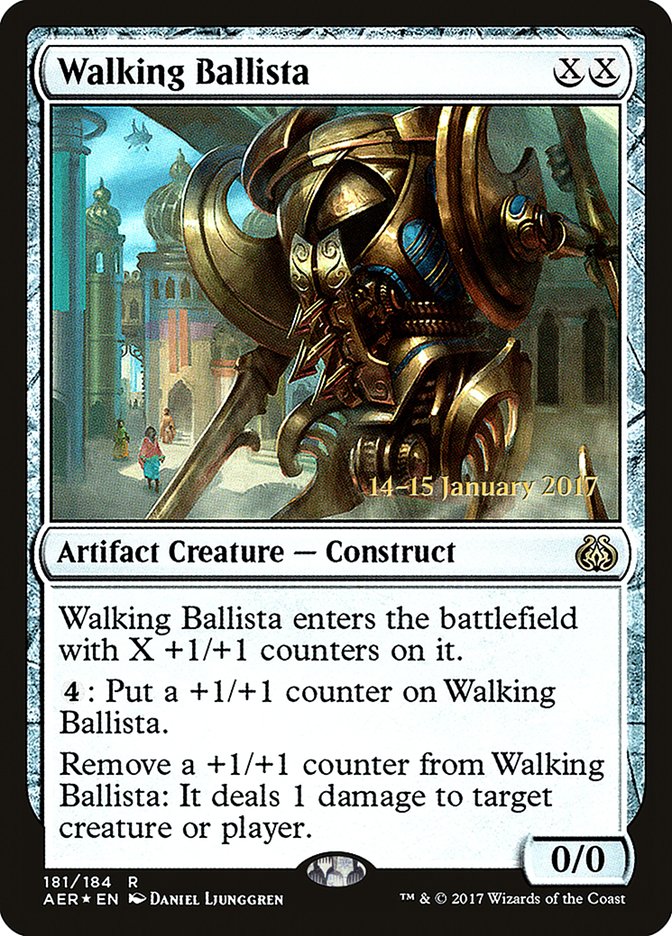 Walking Ballista (Prerelease Promo) [Aether Revolt Prerelease Promos]