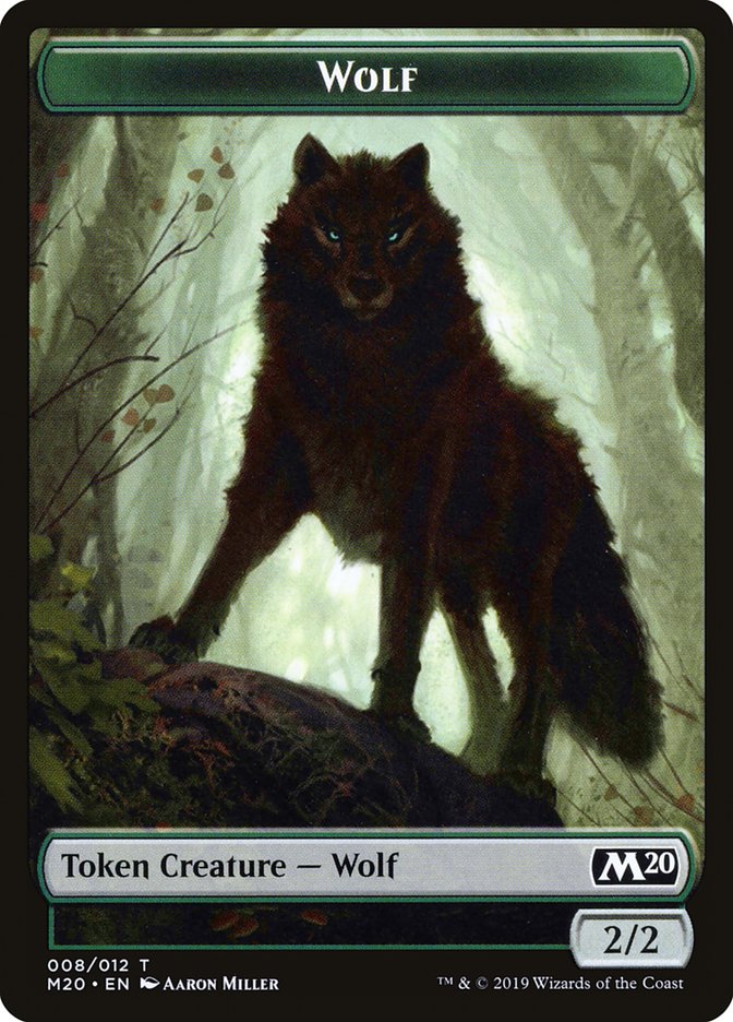 Wolf Token [Core Set 2020 Tokens]