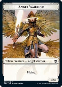 Angel Warrior // Construct Double-sided Token [Zendikar Rising Tokens]