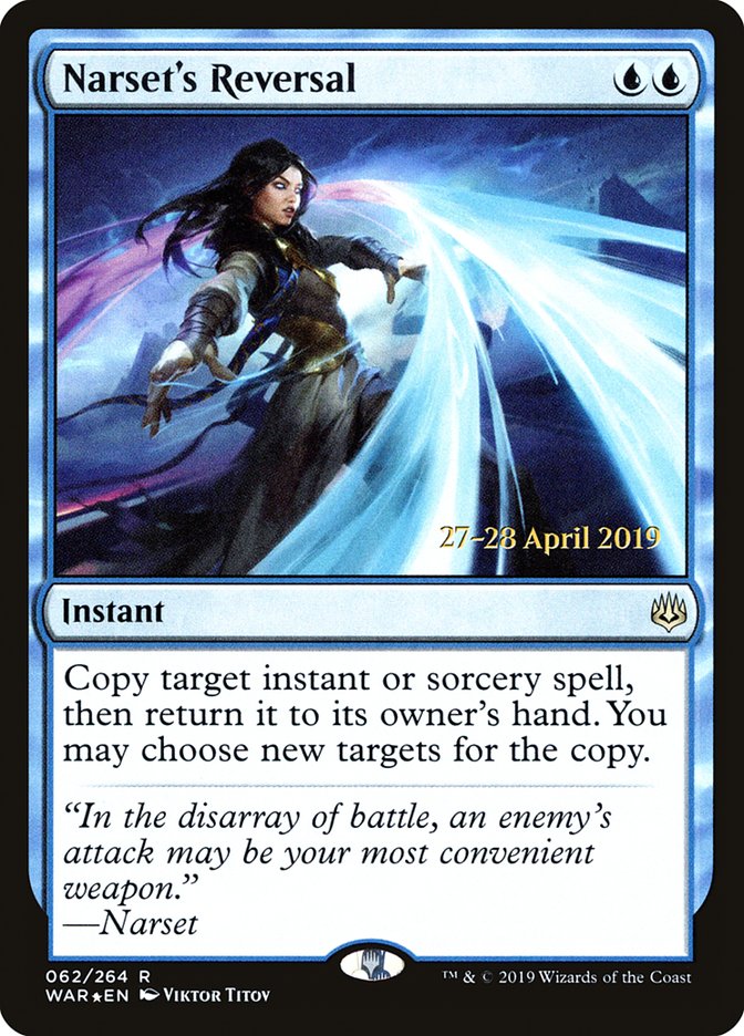 Narset's Reversal  [War of the Spark Prerelease Promos]