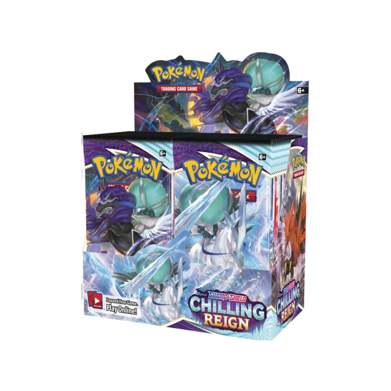 Pokemon Sword & Shield 6 Chilling Reign Display