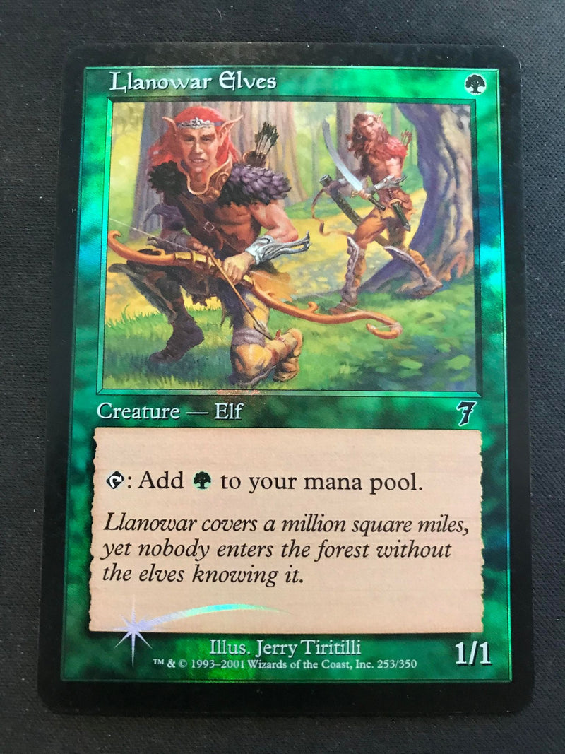 Llanowar Elves (Foil) [Seventh Edition]