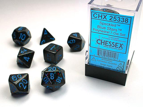 Speckled – Polyhedral Blue Stars™ 7-Die Set