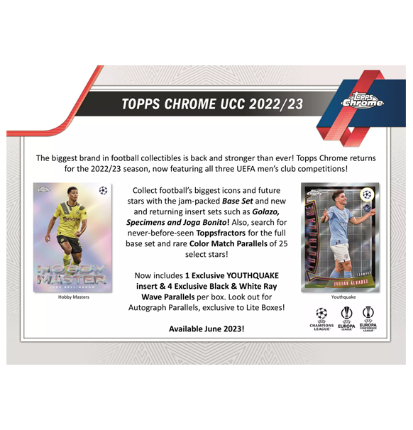 Fodboldkort Topps Chrome UEFA Club Competitions 2022/2023 - Lite Box