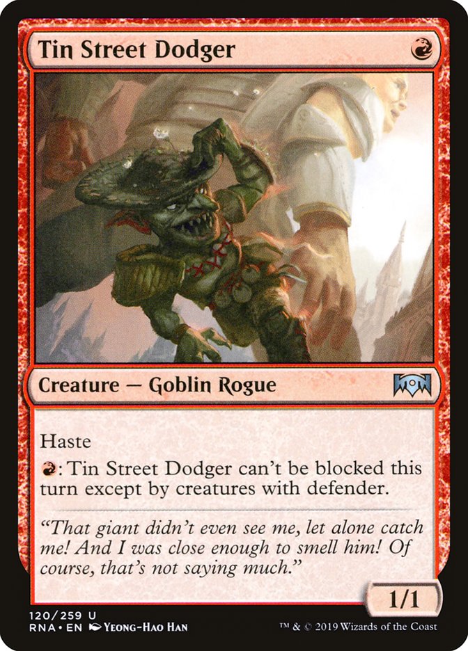 Tin Street Dodger [Ravnica Allegiance]