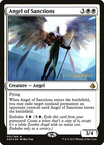 Angel of Sanctions (Prerelease Promo) [Amonkhet Prerelease Promos]