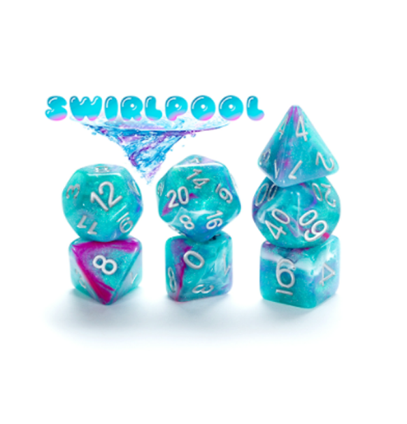 Aether Dice: Polyhedral Dice Set - Swirlpool