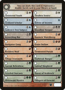 Checklist Card - Innistrad [Innistrad Tokens]
