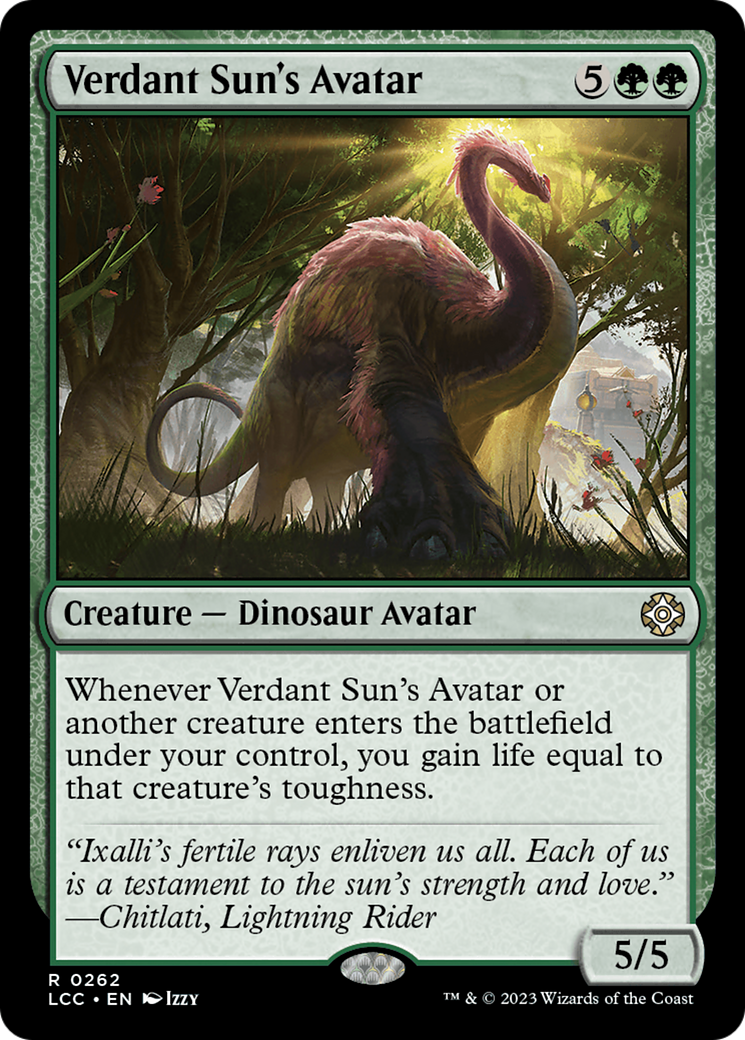 Verdant Sun's Avatar [The Lost Caverns of Ixalan Commander]