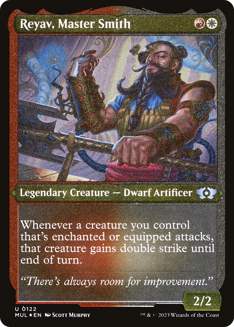 Reyav, Master Smith (Foil Etched) [Multiverse Legends]