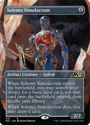 Solemn Simulacrum (Alternate Art) [Core Set 2021]