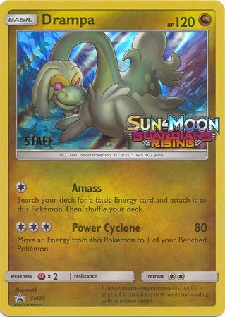 Drampa (SM21) (Staff Prerelease Promo) [Sun & Moon: Black Star Promos]