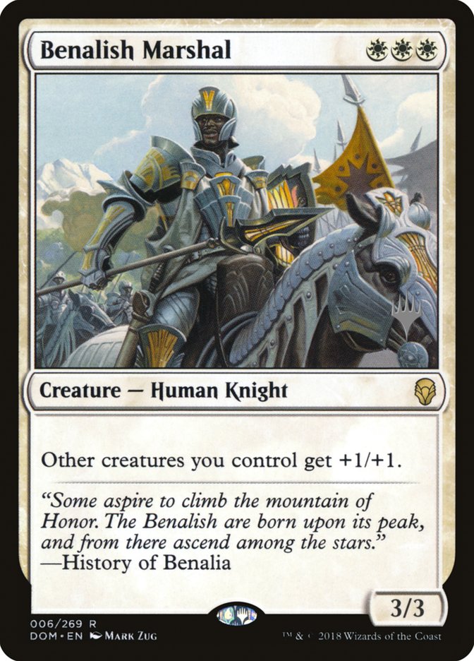 Benalish Marshal [Dominaria Promos]