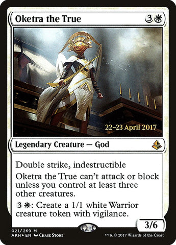 Oketra the True (Prerelease Promo) [Amonkhet Prerelease Promos]