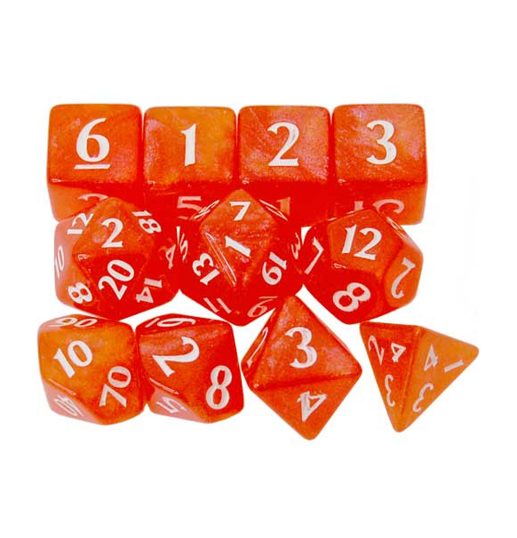 Eclipse Dice: Pumpkin Orange