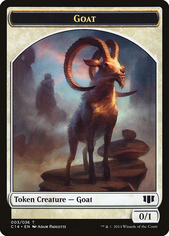 Wurm (032/036) // Goat Double-sided Token [Commander 2014 Tokens]