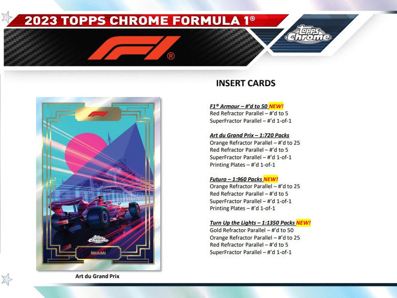 Topps Chrome Formula 1 2023 - Hobby Box