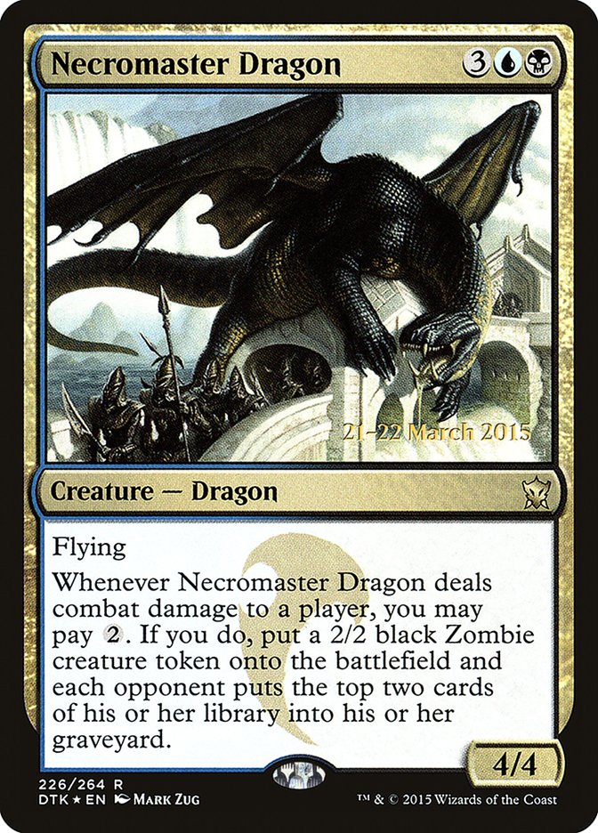 Necromaster Dragon [Dragons of Tarkir Promos]