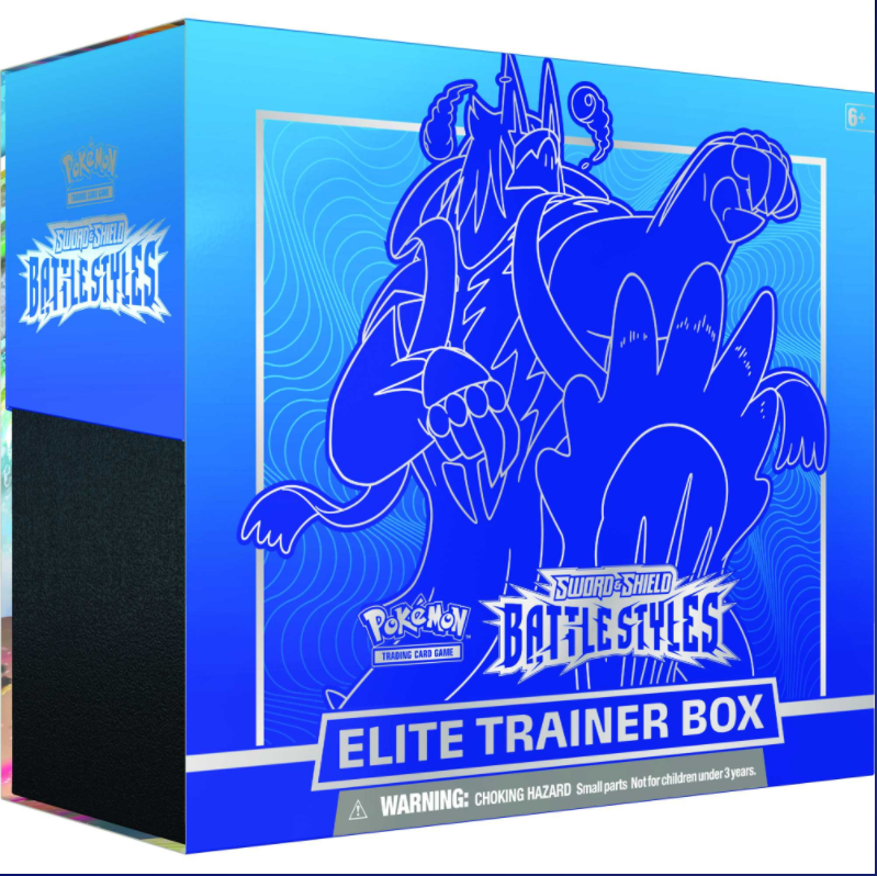 Pokémon Sword & Shield 5 Battle Styles Blue Elite Trainer Box