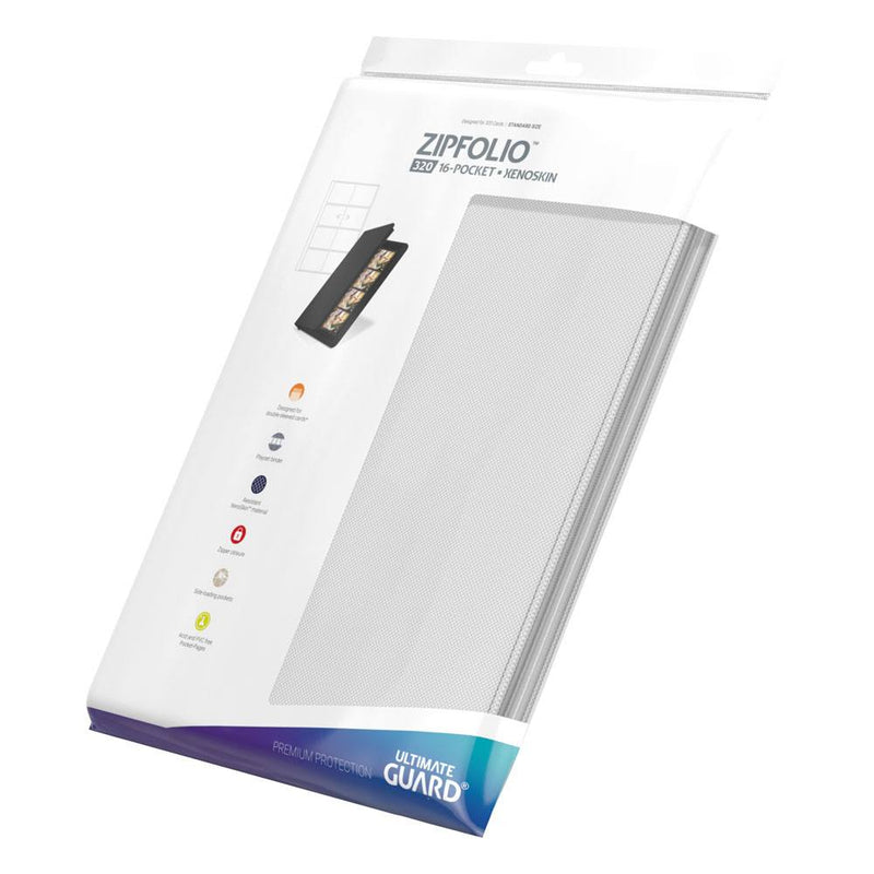 Ultimate Guard Zipfolio 320 - 16-Pocket XenoSkin™ - White